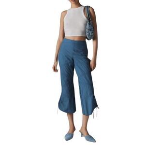 NWT Silence + Noise Urban Outfitters Hayley Crop Flutter Kick-Flare Pant‎ Size 6